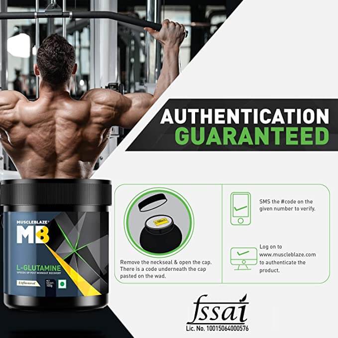 MuscleBlaze L-Glutamine Fitkart Banner 4