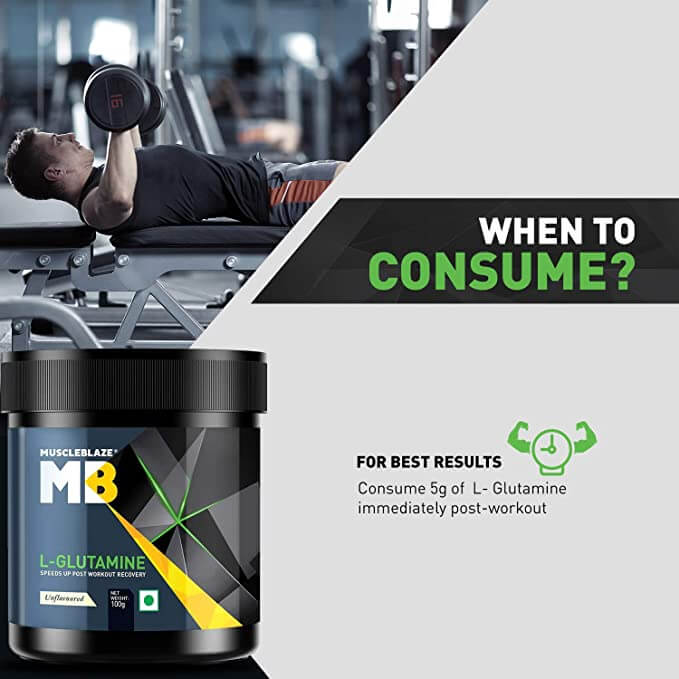 MuscleBlaze L-Glutamine Fitkart Banner 3