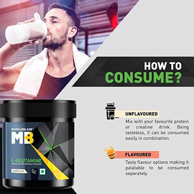 MuscleBlaze L-Glutamine Fitkart Banner 2
