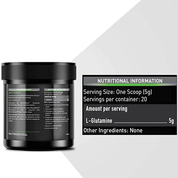 MuscleBlaze L-Glutamine Fitkart