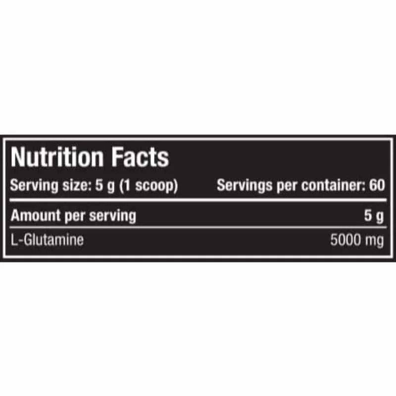 One Science Complex Pro Glutamine Supplement Fact