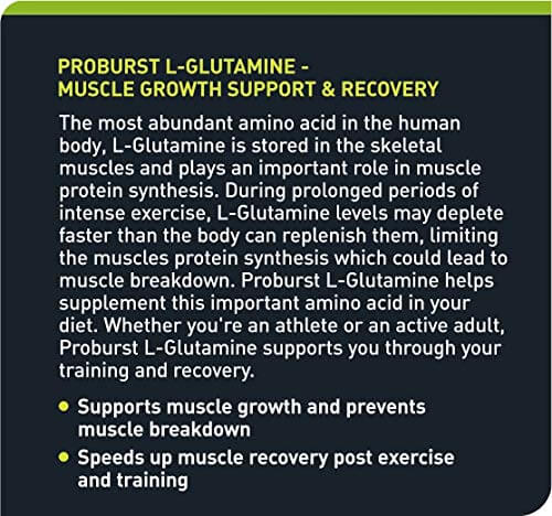 Proburst Glutamine Supplement FactFitkart