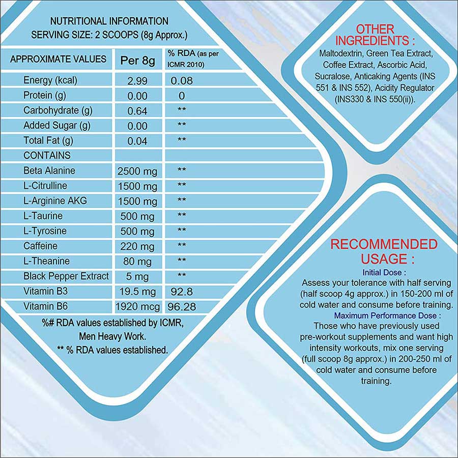 gxn no pump pre workout - Image 2