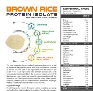AS-IT-IS Brown Rice Protein